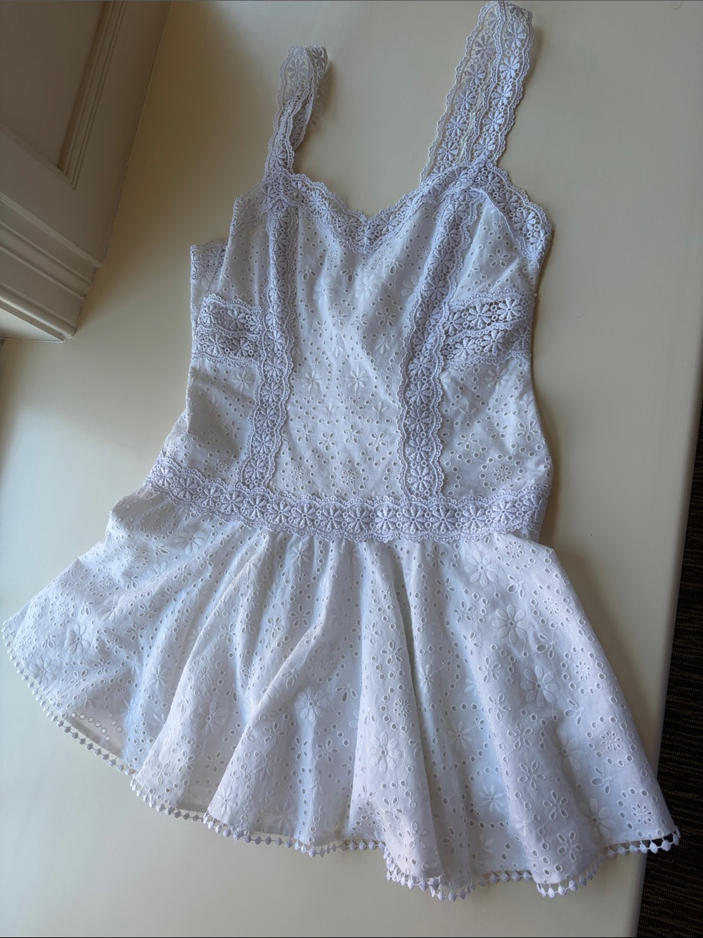 White Eyelet Lace Sundress
